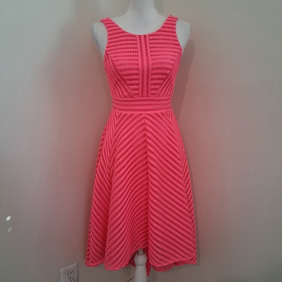 Lilly Pulitzer Tilly Crochet High Low Midi Dress In Pink Size X-Small NWT - Picture 5 of 10